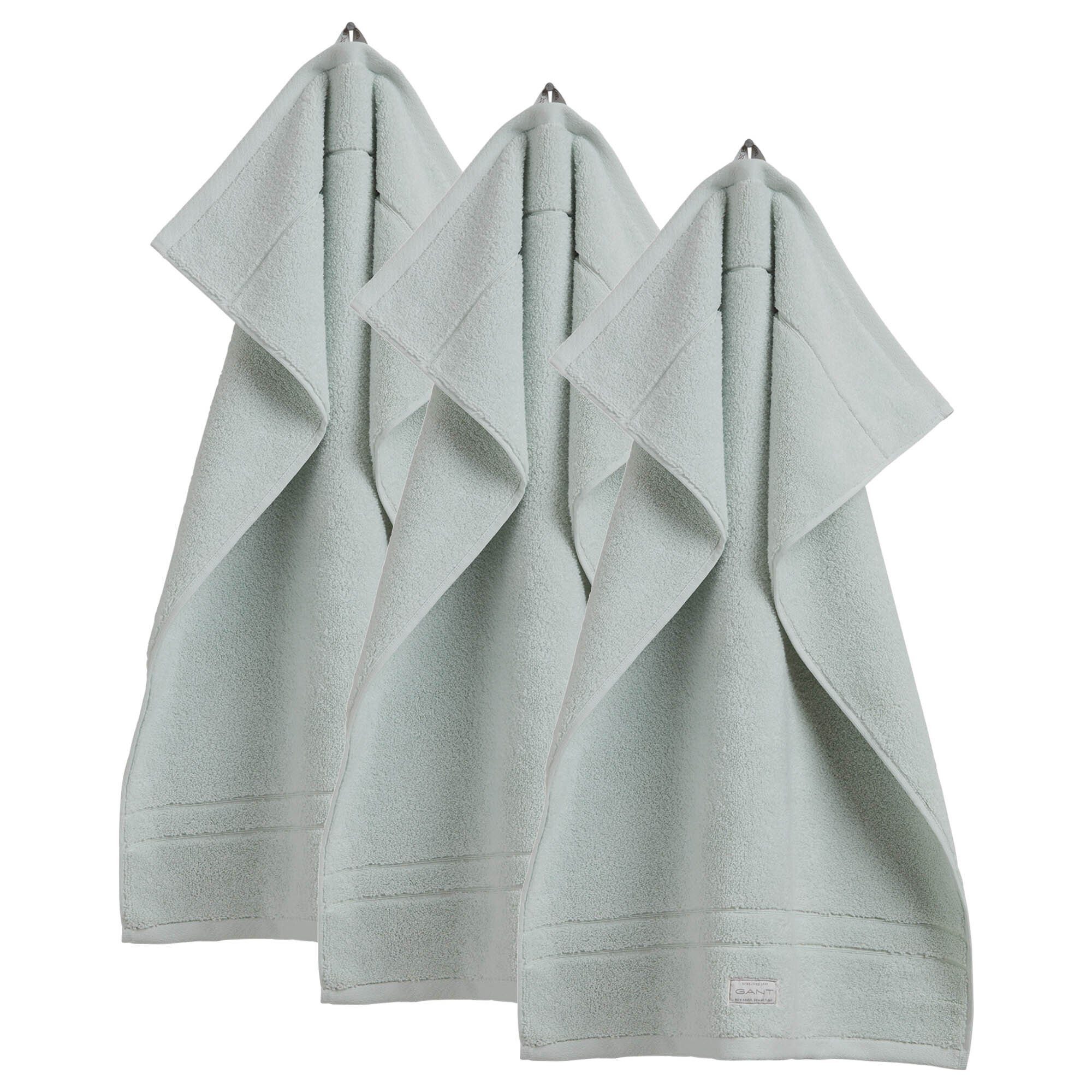 - Frottier 3er Gant Mint Pack (3-St) Towel, Premium Gästetuch, Organic Gästehandtücher