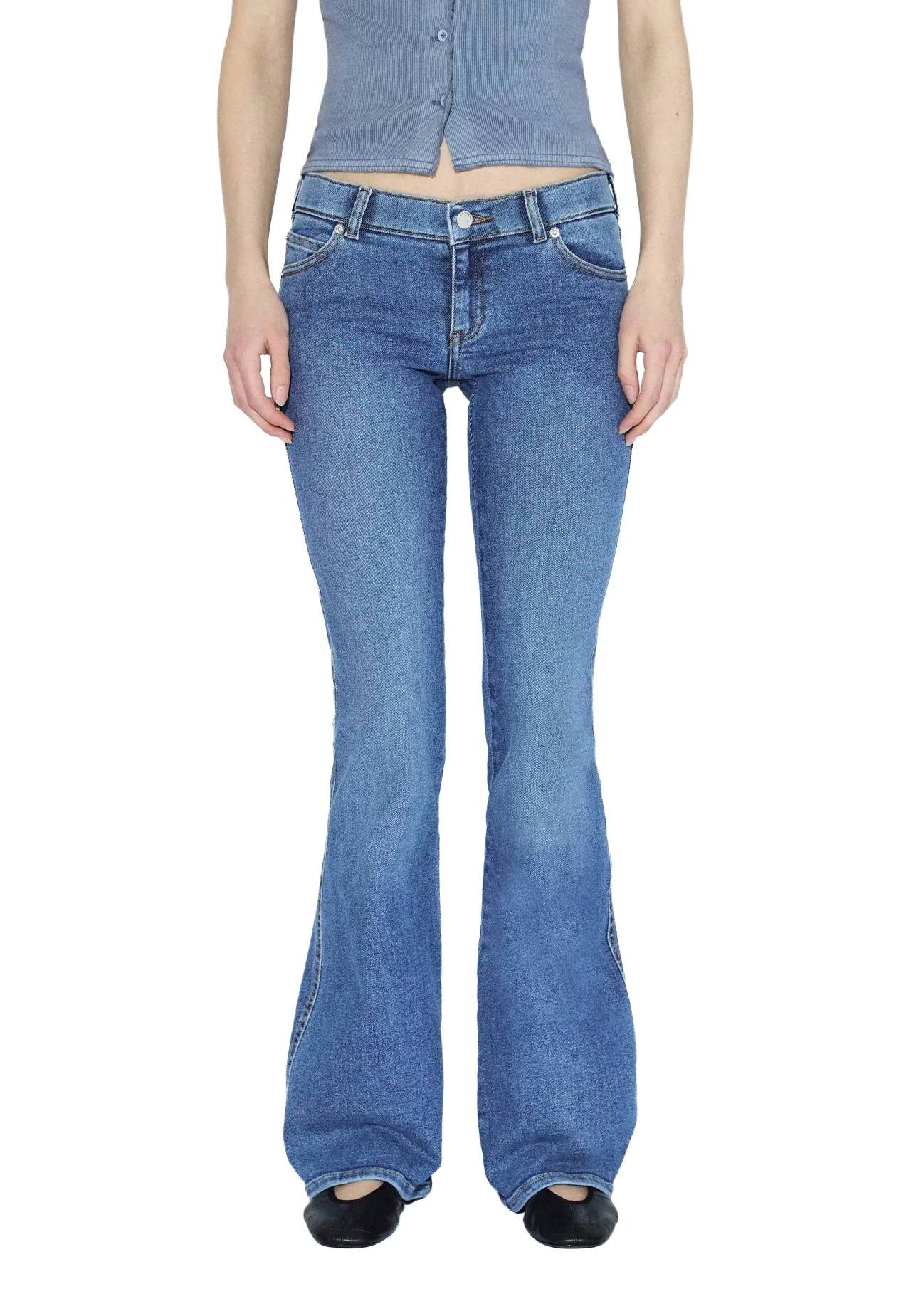 Dr. Denim Skinny-fit-Jeans Jeans Dr.Denim Kily Low Bootcut-Cape Sky Shade Bootcut-Bein