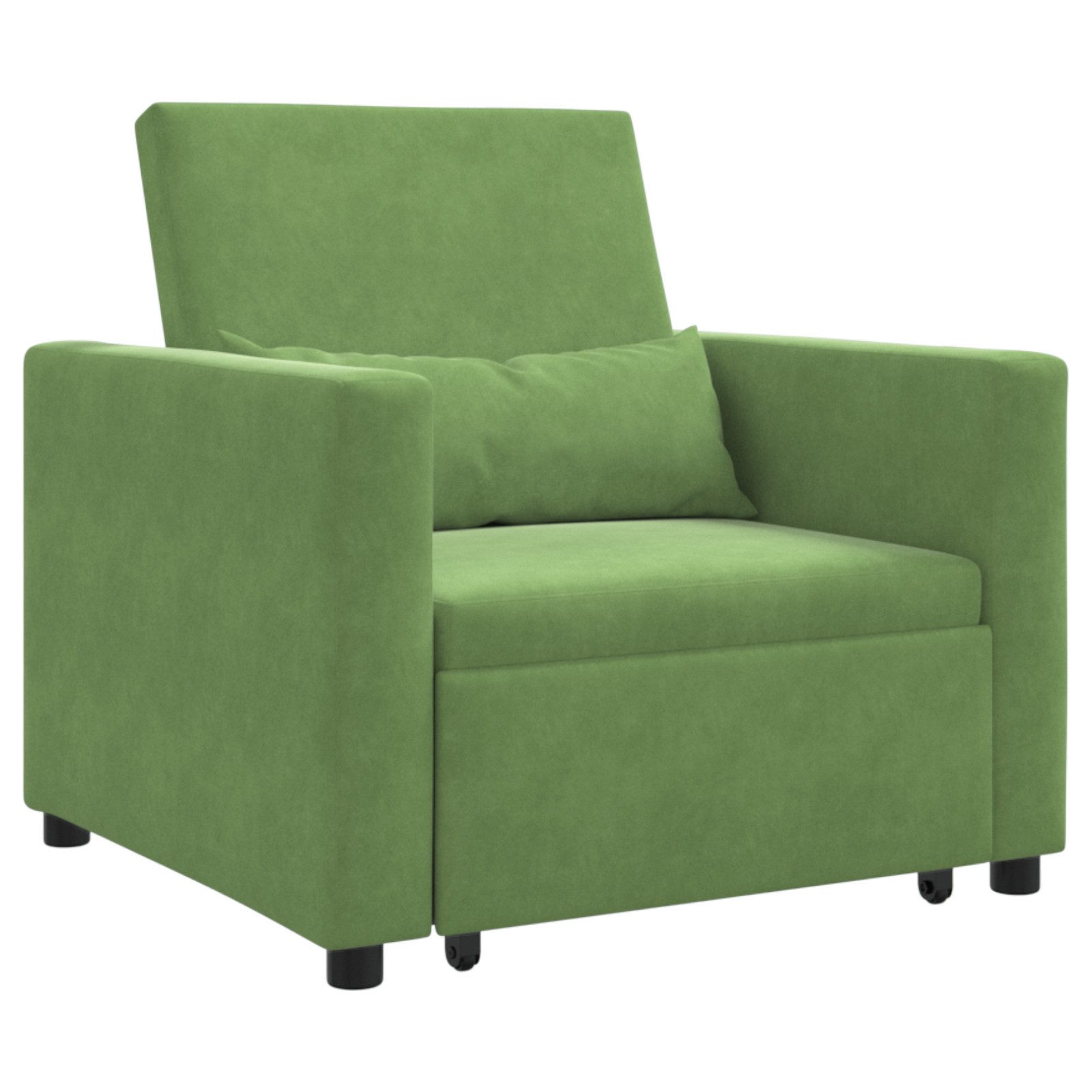 vidaXL Sessel 3-in-1 Einzelsofa-Bett umwandelbar hellgrüner günstig online kaufen