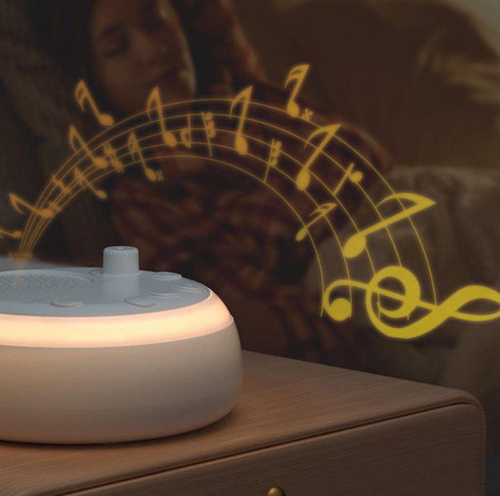 XDOVET White Noise Machine Lautsprecher Geräusche,Tragbarkeit) Sound Nachtlicht,Beruhigende Einschlafhilfe Baby Schlaftherapie (mit 2 