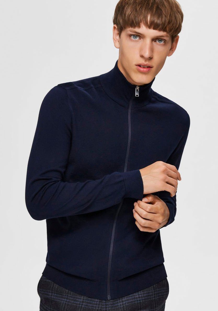 Selected Strickjacke SLHBERG FULL ZIP CARDIGAN NOOS günstig online kaufen