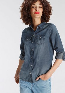 AJC Jeansbluse mit Turn-Up-Ärmel -NEUE KOLLEKTION