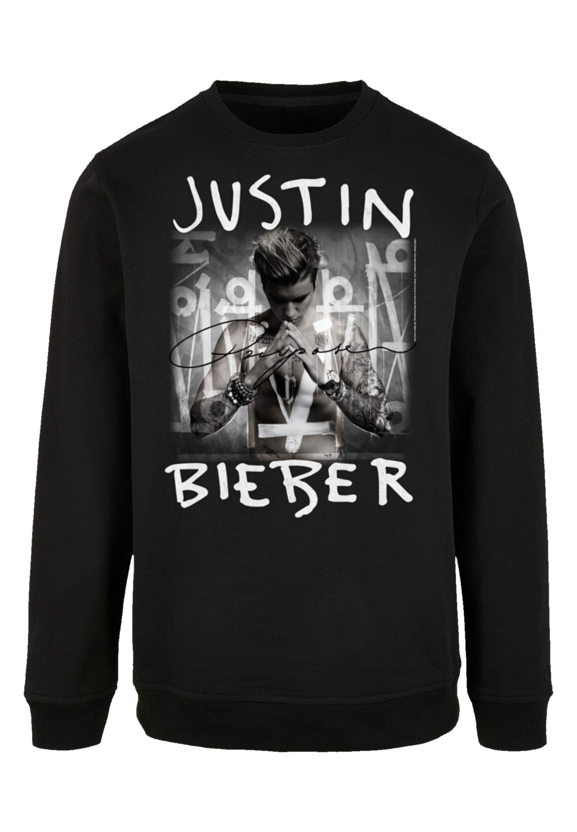 F4NT4STIC Sweatshirt Justin Bieber Purpose Album Cover Premium Qualitat Musik By Rock Off