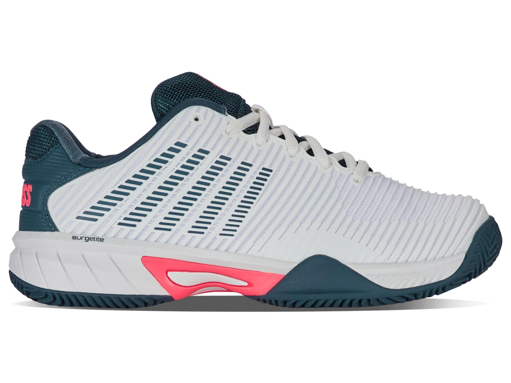 K-Swiss Performance Hypercourt Express 2 Clay/Sandplatz weiss/navyblau Kinder Tennisschuh