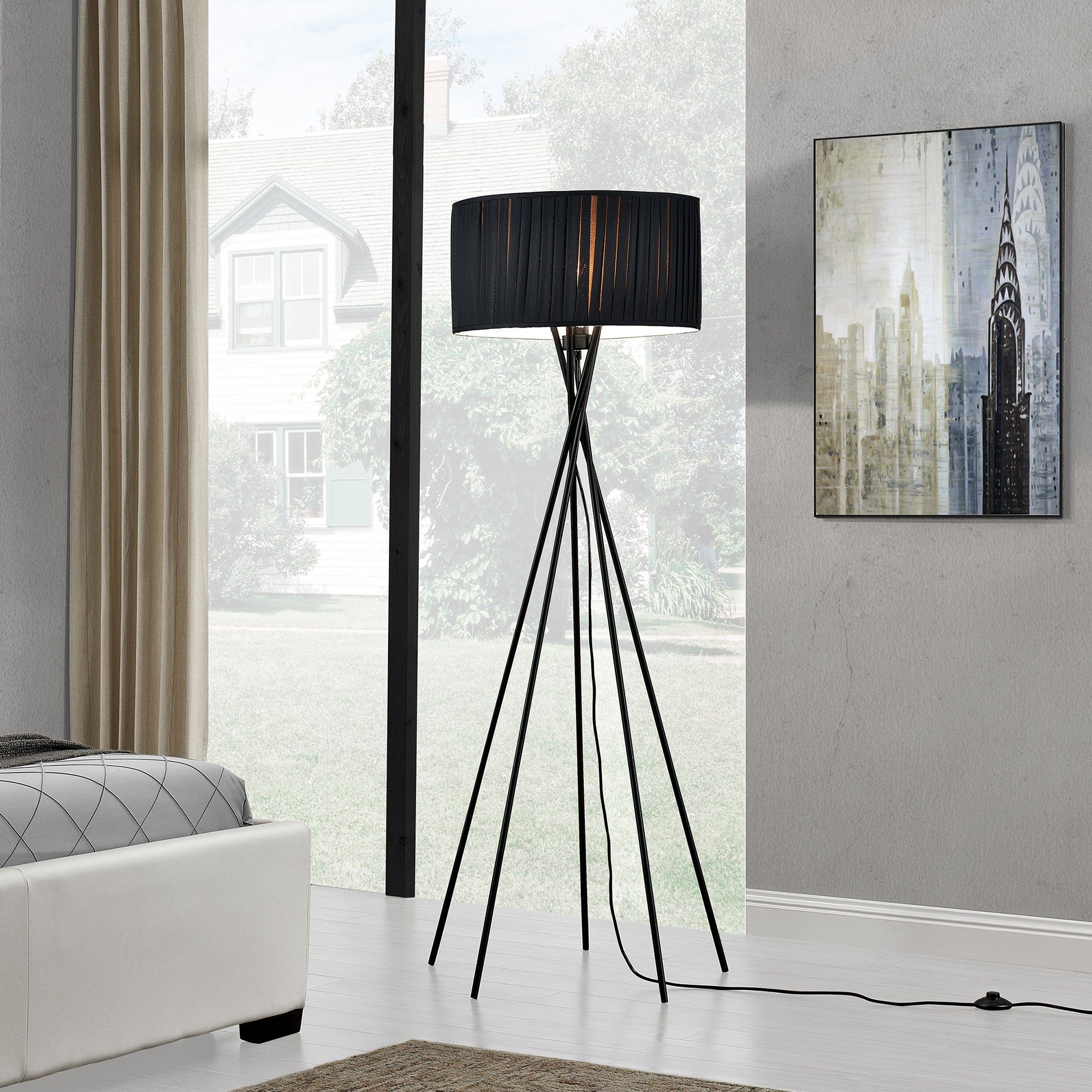 lux.pro Stehlampe, ohne Leuchtmittel, »Black Mikado« günstig online kaufen