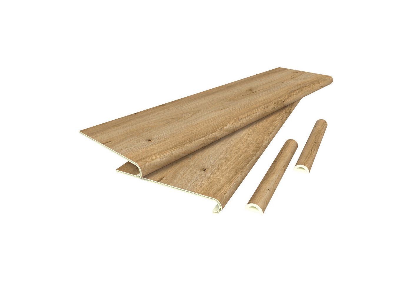 neu.holz Treppenstufen-Set, Set, 6 St., »Bunschoten« Treppenverkleidung 6er Set Eichenoptik
