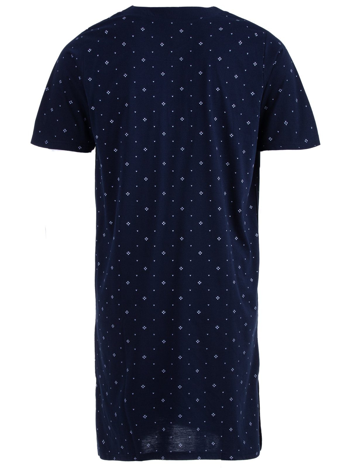 Kurzarm Nachthemd Nachthemd Paspel Pfeil navy Terre - Henry