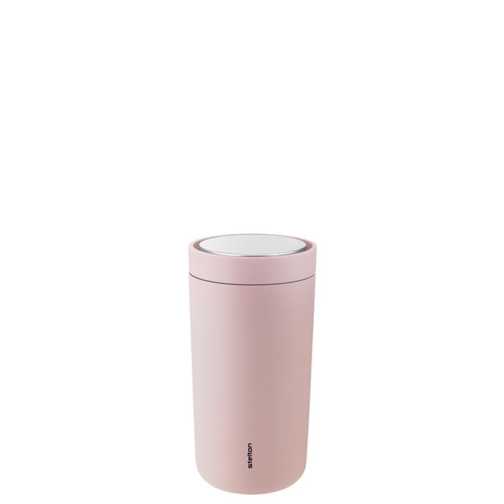 Stelton Thermobecher To Go Click, Edelstahl, 200 ml, Isolierbecher, mit Thermoeffekt soft rose