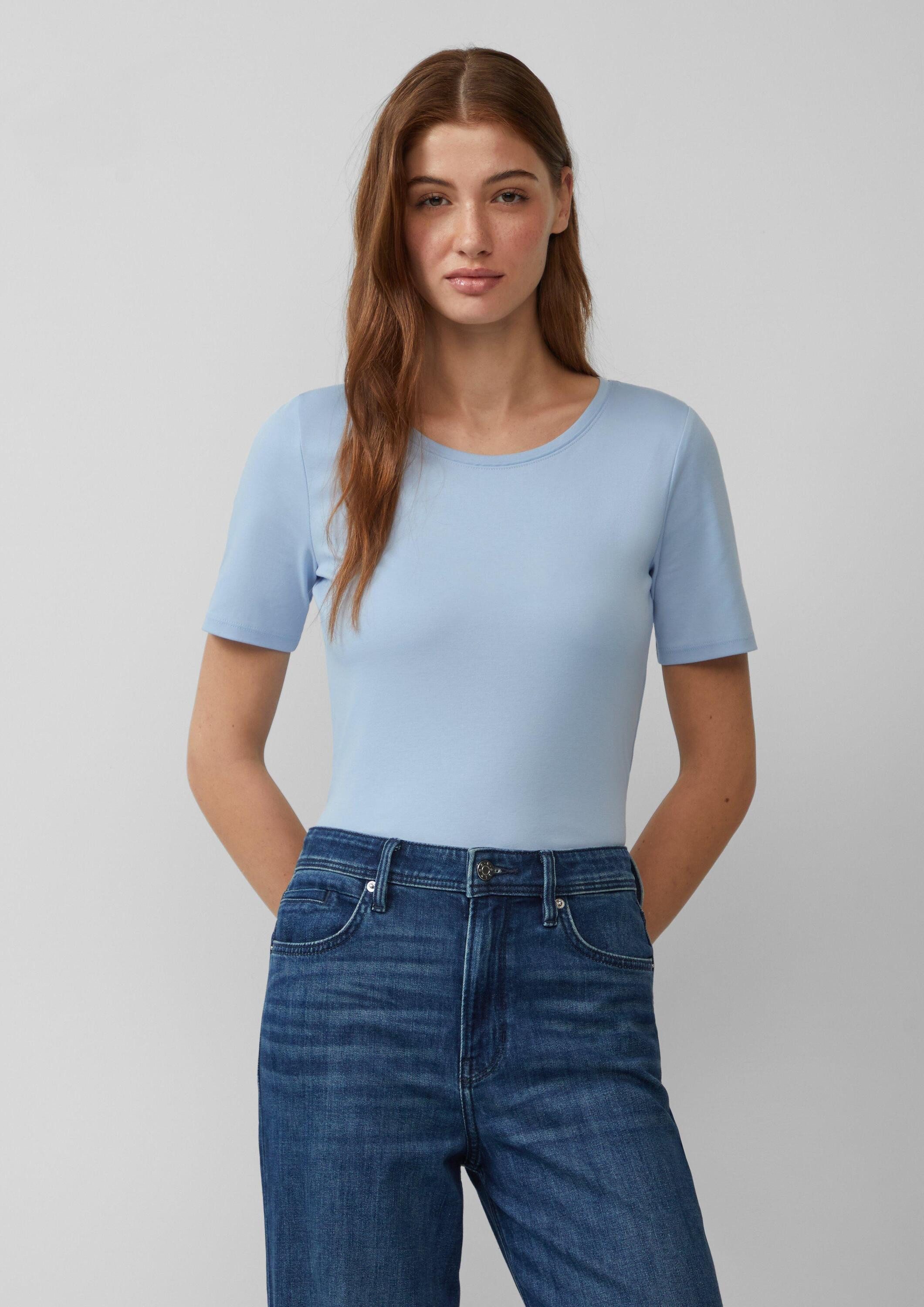 s.Oliver Kurzarmshirt T-Shirt T-Shirt aus Interlockjersey im Slim Fit günstig online kaufen