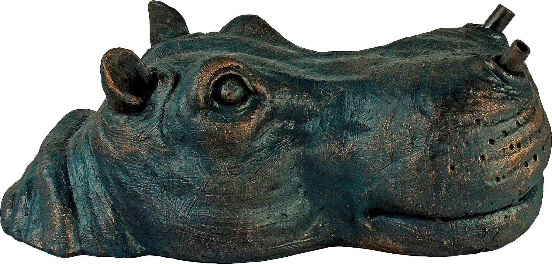 Ubbink Wasserspeier auf cm 15x28x11 Wasser, dem BxLxH: Hippo, Schwimmt