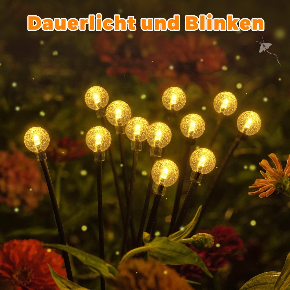 Salcar LED Solarleuchte 2 Pack LED Kugel-Solarleuchte Solar Garten Steckleu günstig online kaufen