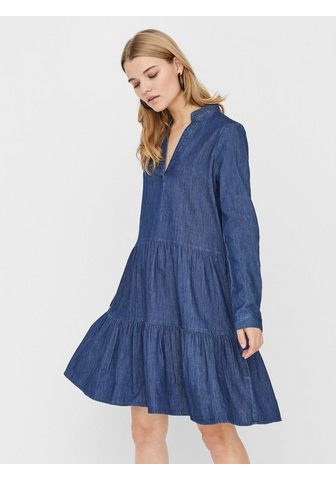 VERO MODA С V-образным вырезом платье джинсовое
