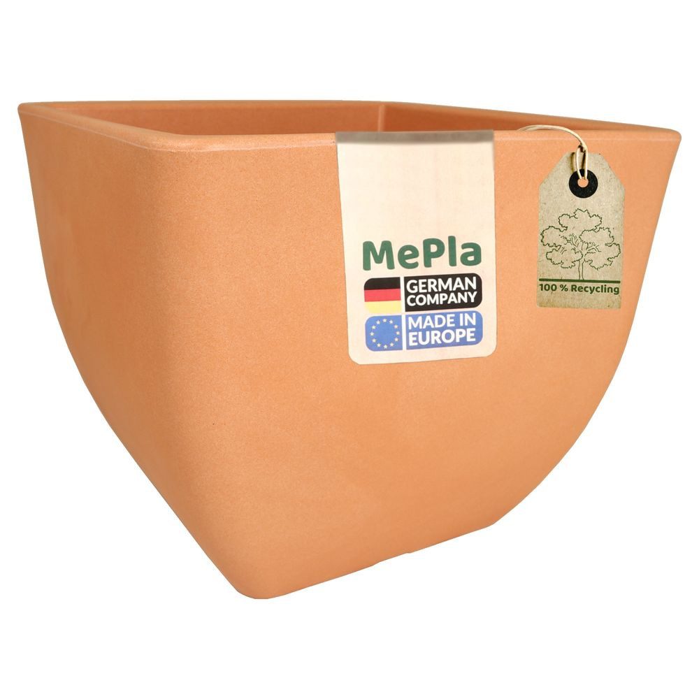 Heimwerkercenter Blumentopf MePla Quadrat Blumentopf Napoli 30x30cm, Terra, frostfester Kunstoff