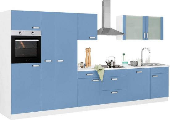 wiho Küchen Küchenzeile »Husum«, mit E-Geräten, Breite 360 cm