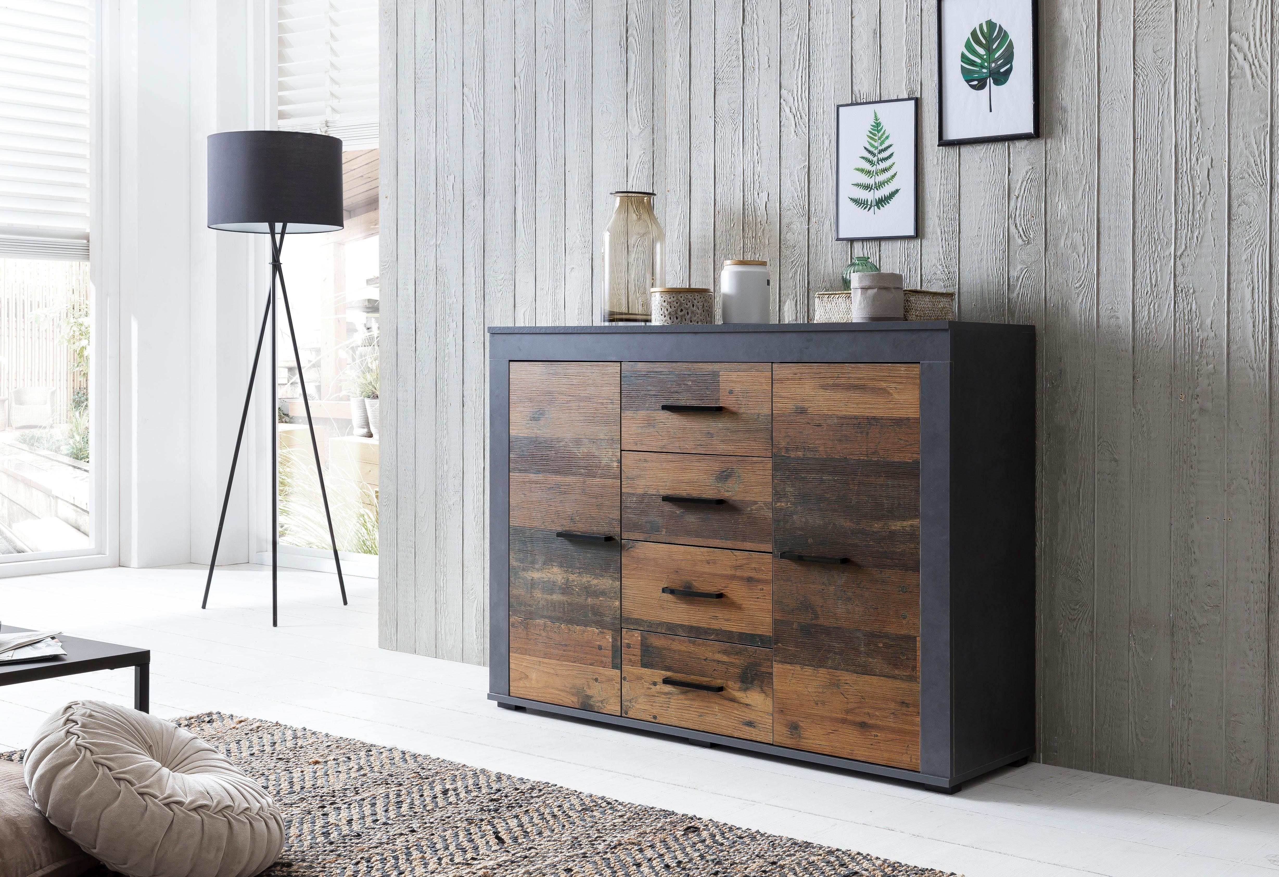 Sideboard, Breite 120 cm, 2 Türen und 4 Schubkästen online kaufen | OTTO