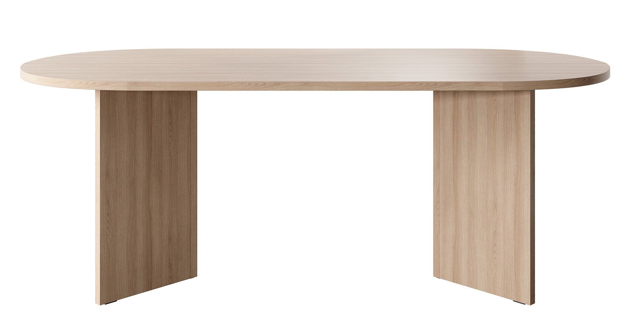 Selsey Esstisch OVO, oval, V-förmige Beine, feste Tischplatte, 204x90x75 cm