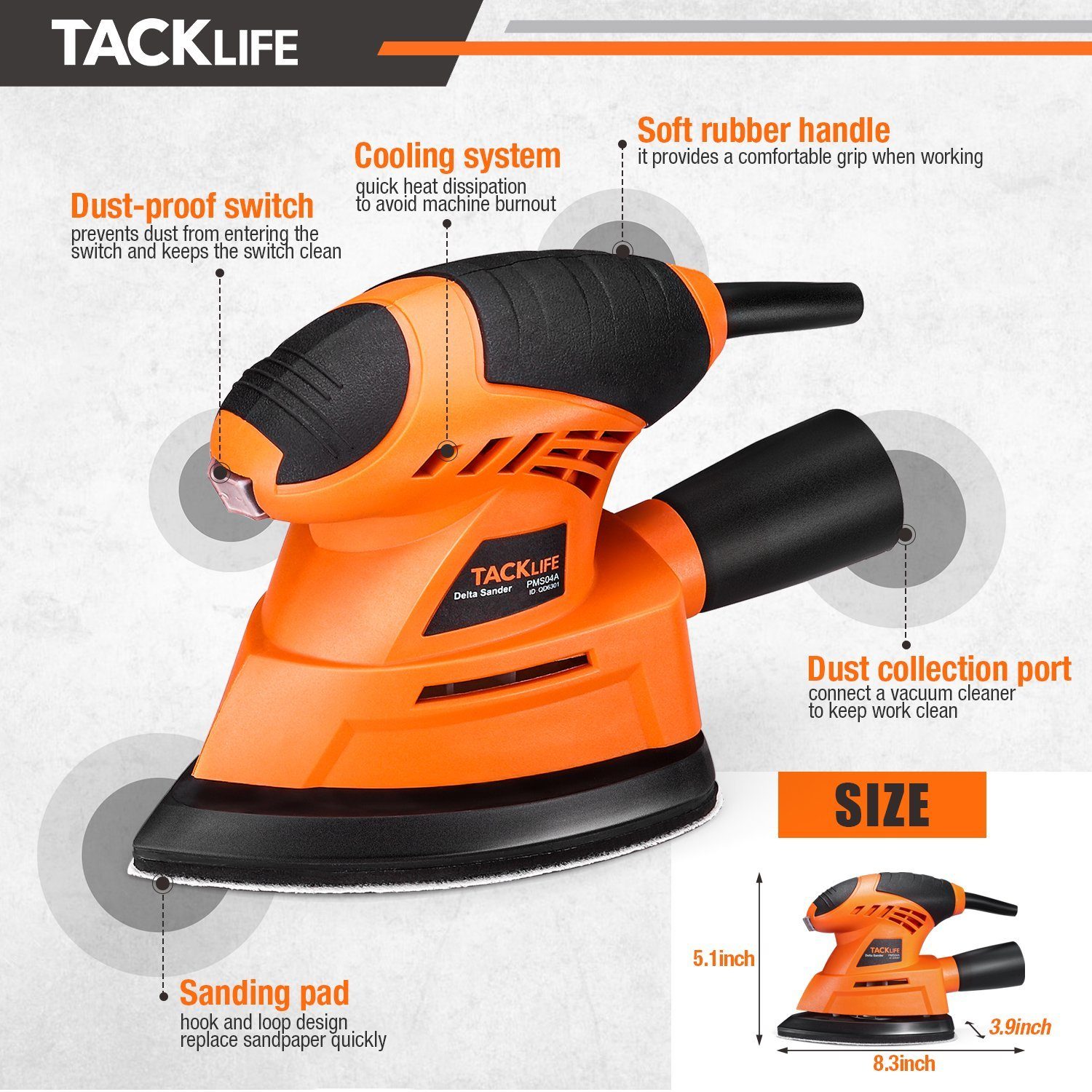 TACKLIFE Multischleifer, Mausschleifer 12000RPM mit 20 günstig online kaufen