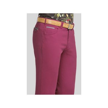 MEYER 5-Pocket-Jeans rot (1-tlg)
