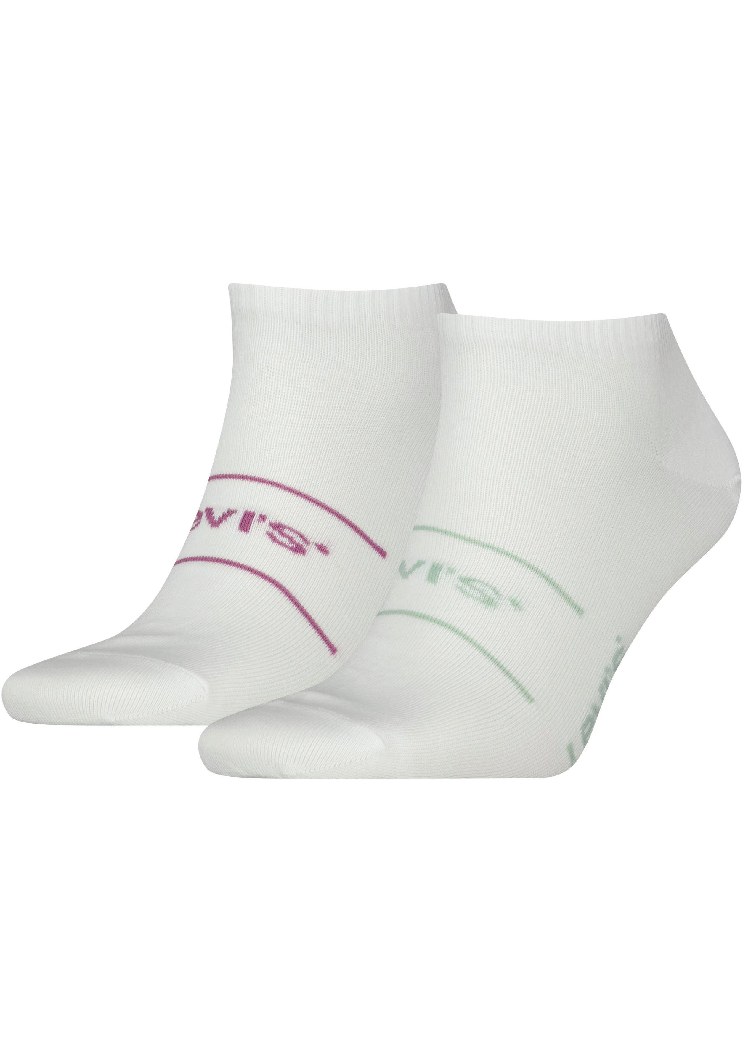 2P Unisex Sneakersocken (Packung, Levi's® CUT SPORT 2-Paar) LEVIS Short-Socks LOW