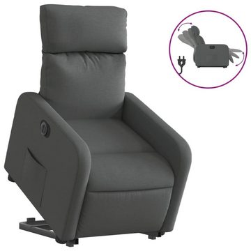 vidaXL Sessel Relaxsessel mit Aufstehhilfe Elektrisch Dunkelgrau Stoff (1-St)