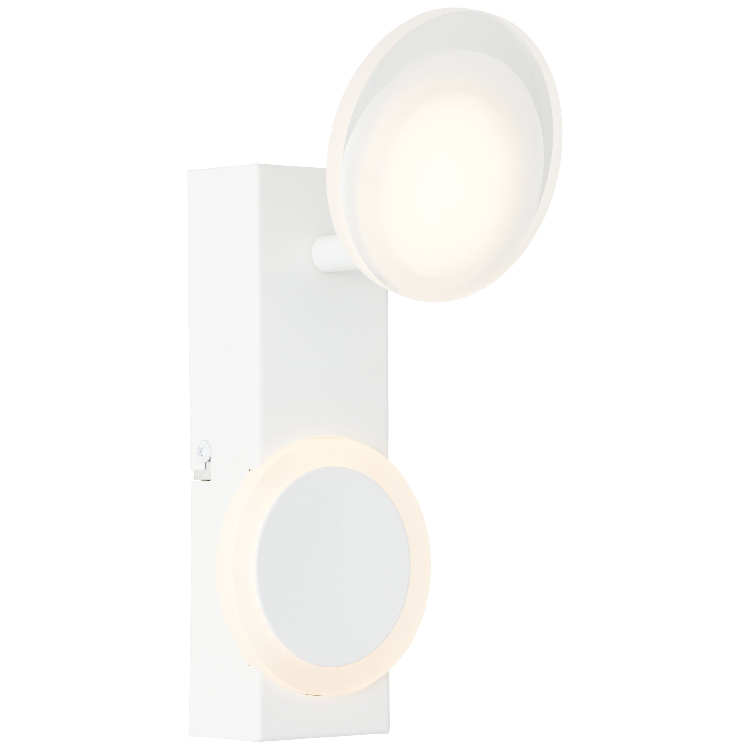 Lightbox LED Wandleuchte, LED fest integriert, warmweiß, LED Wandspot, 10  cm Breite, 10 W, 1200 lm, 3000 K, Kopf schwenkbar