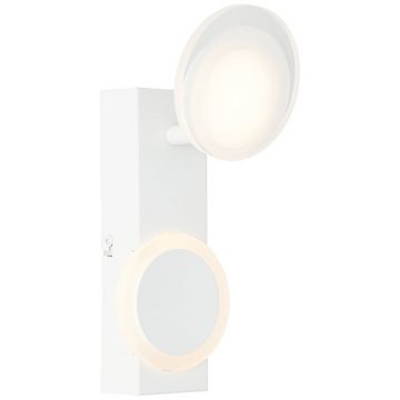 Lightbox LED Wandleuchte, LED fest integriert, warmweiß, LED Wandspot, 10 cm Breite, 10 W, 1200 lm, 3000 K, Kopf schwenkbar