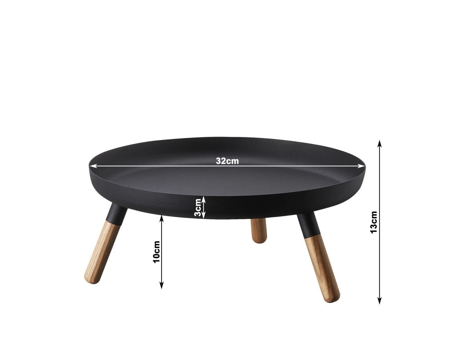 Yamazaki Beistelltisch "Plain" flache Dekoschale 32x13cm, günstig online kaufen