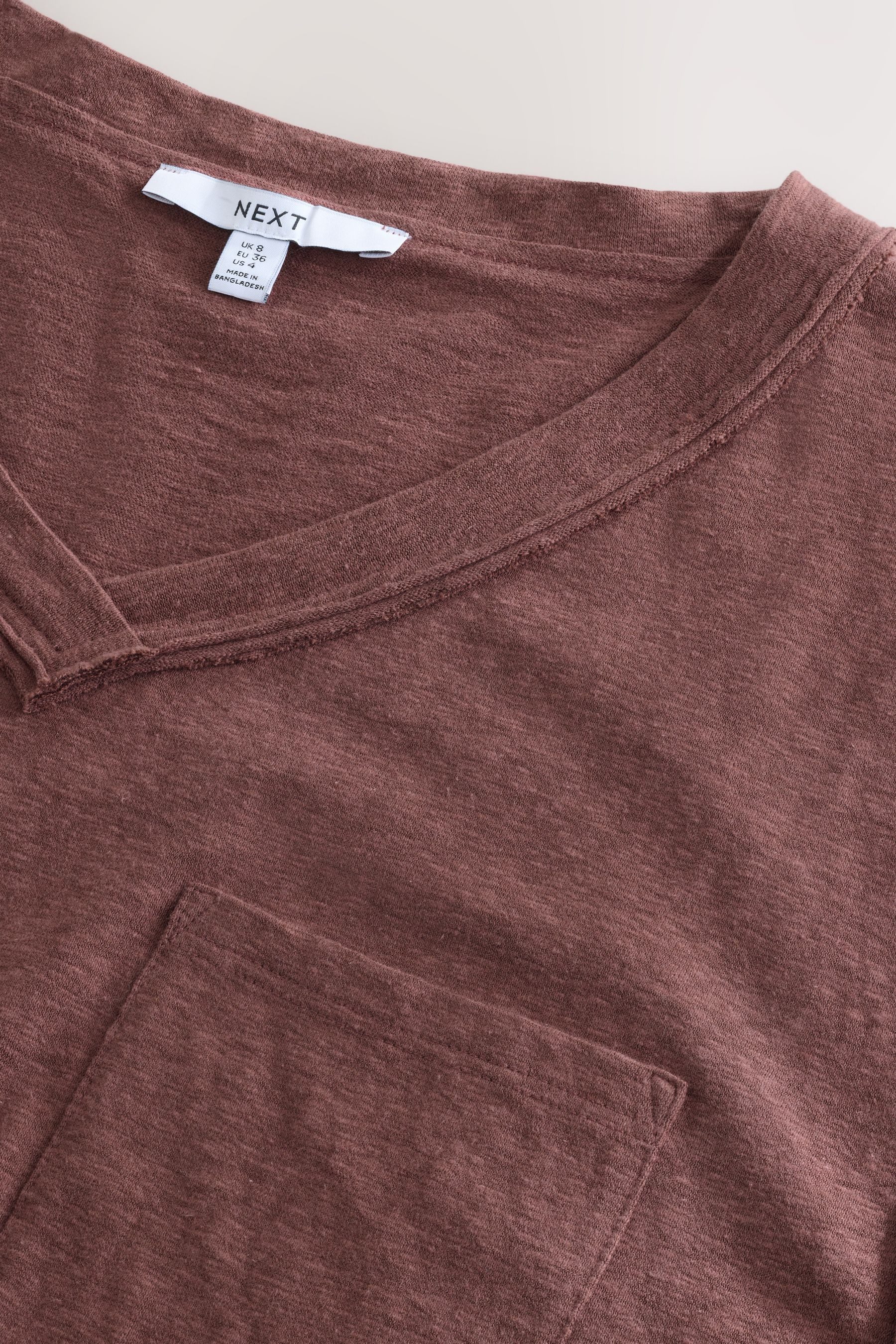 Next V-Shirt Legeres Oversize-T-Shirt mit V-Ausschnitt günstig online kaufen