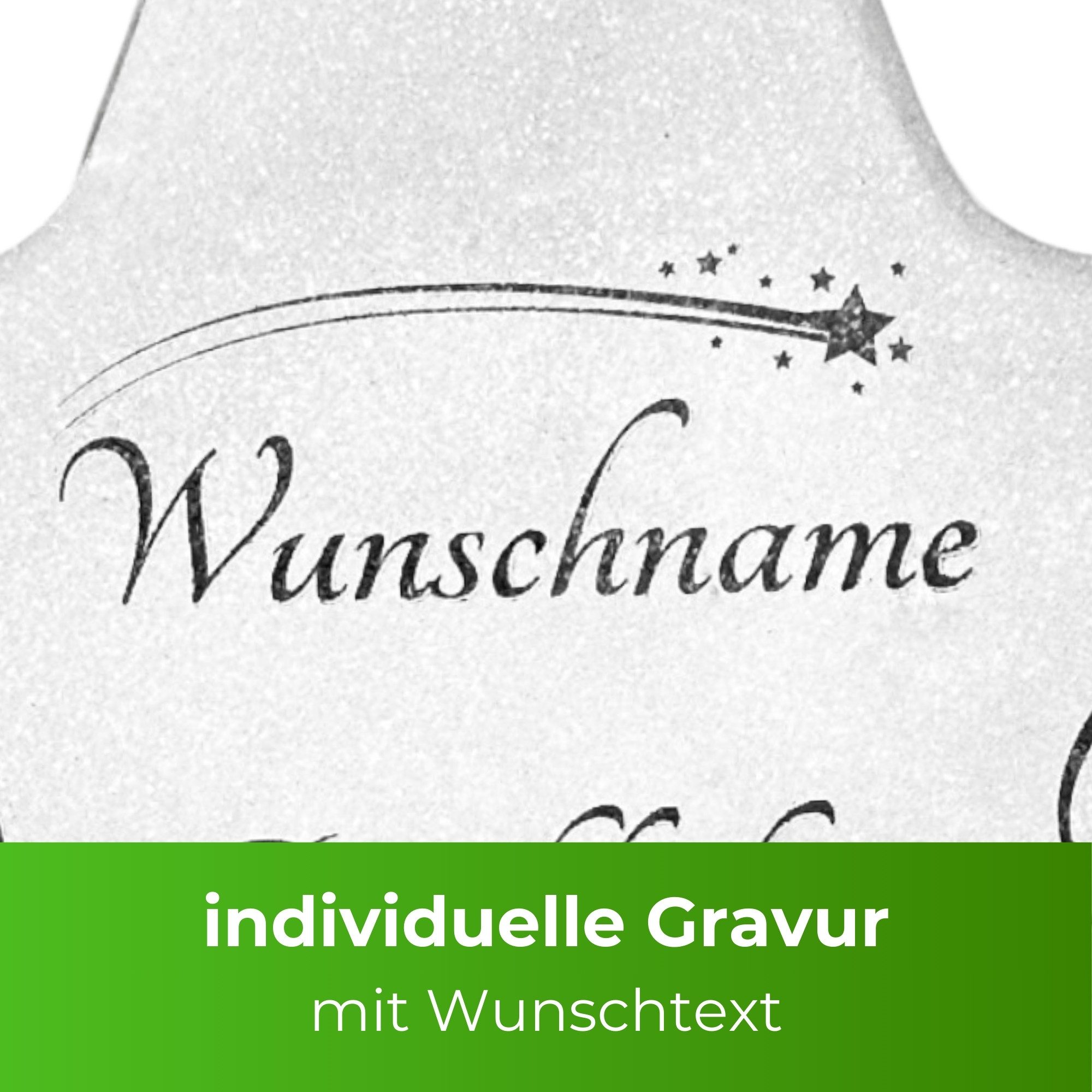 Radami Dekoobjekt Gedenkstein Sternenkinder aus Steinguss, Personalisiert mit Gravur