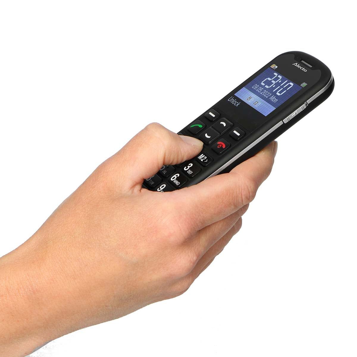 Alecto CM10 Seniorenhandy (5.59 cm/2.2 Zoll, SOS-Paniktaste, Hörgerätekompatibel, Bluetooth-Streaming, FM) – Bild 5 von 5