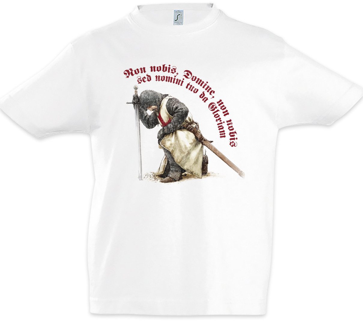 Print-Shirt Templar VII Kinder T-Shirt Cross Templerkreuz Knight Ritter Orden Gral