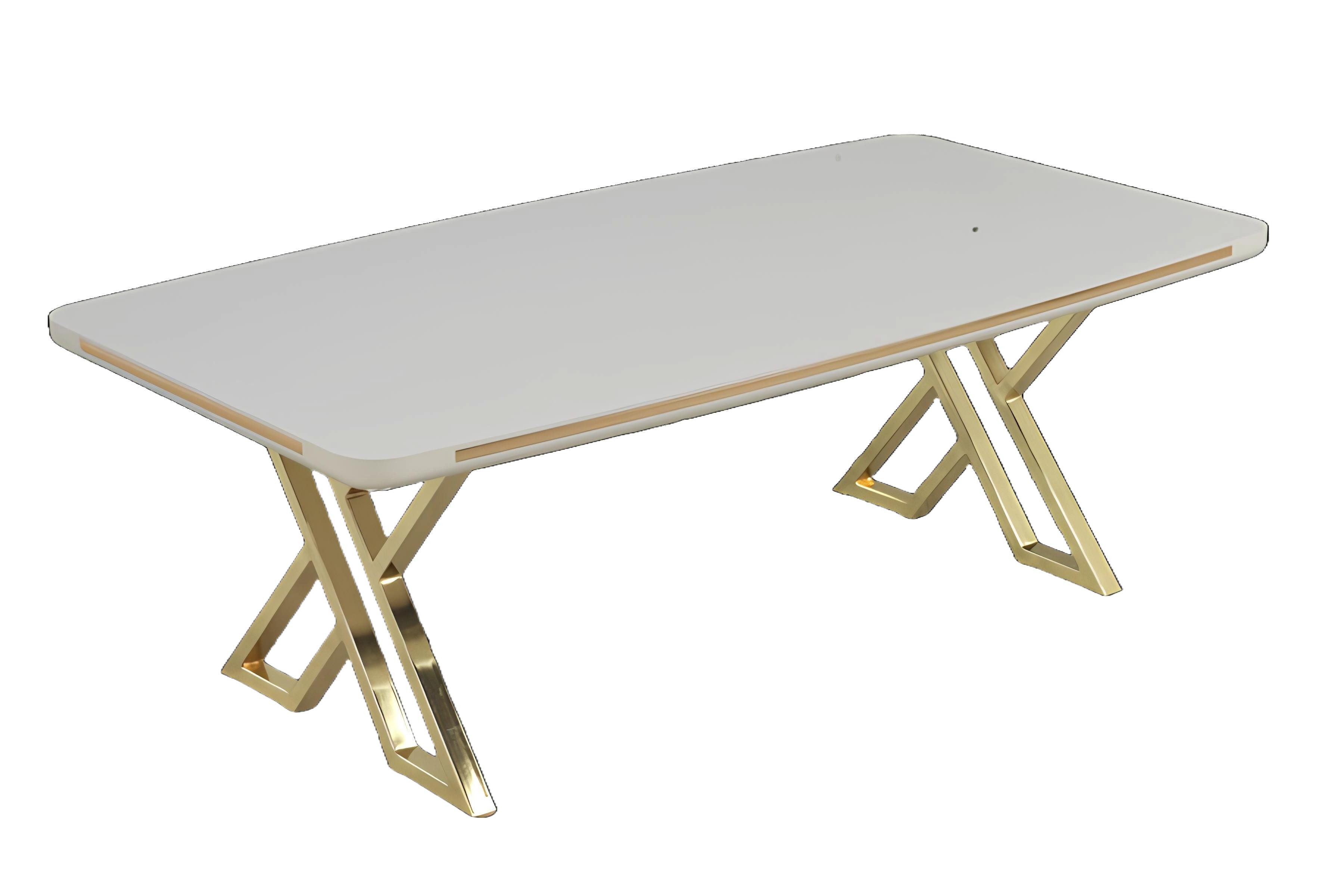 Xlmoebel Couchtisch Luxuriöser weißer Wohnzimmertisch mit elegantem Design - stilvolle (Couchtisch), Hergestellt in Europa