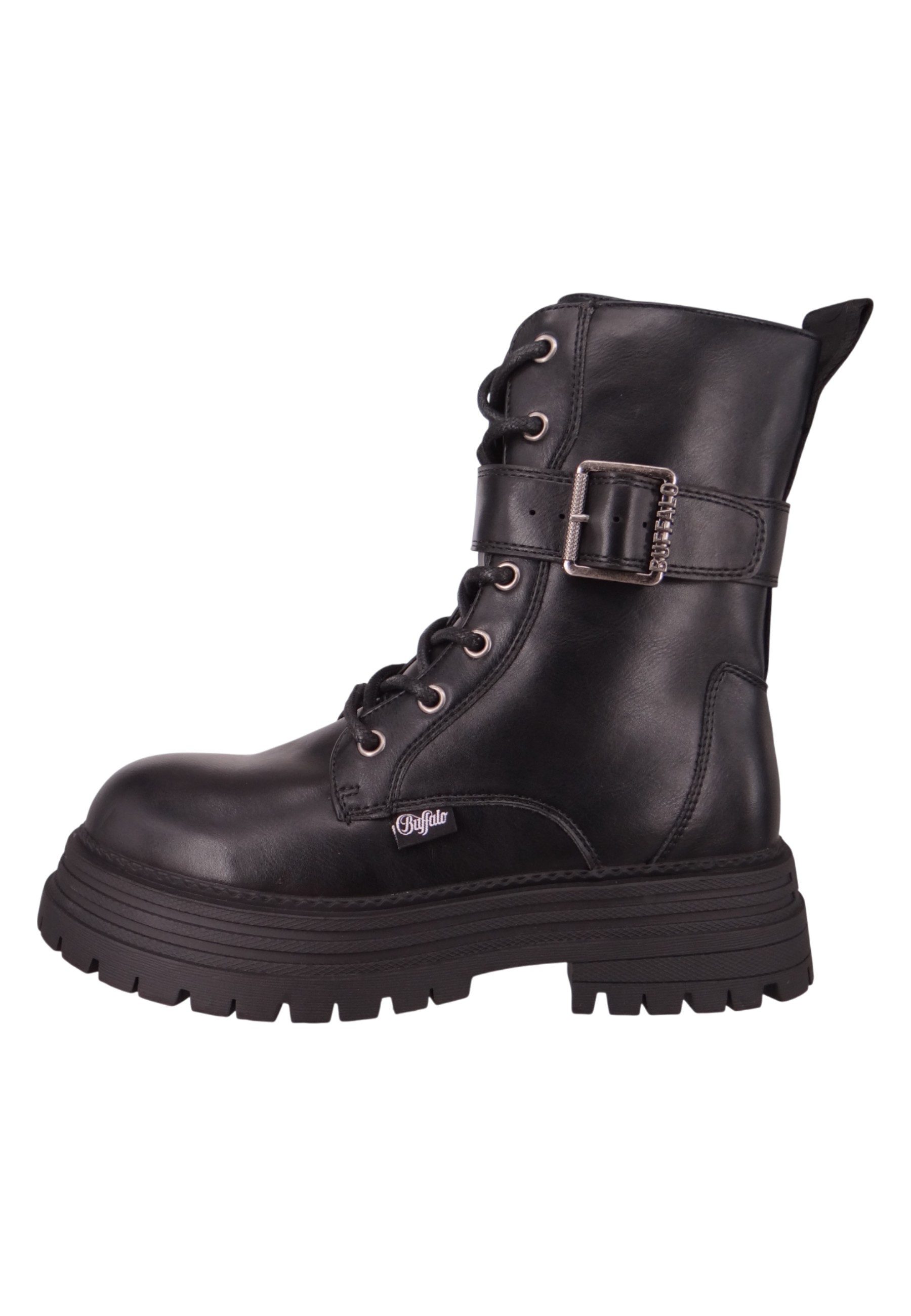Buffalo 1622610 Lennox Lace Up Mid Black Stiefelette günstig online kaufen
