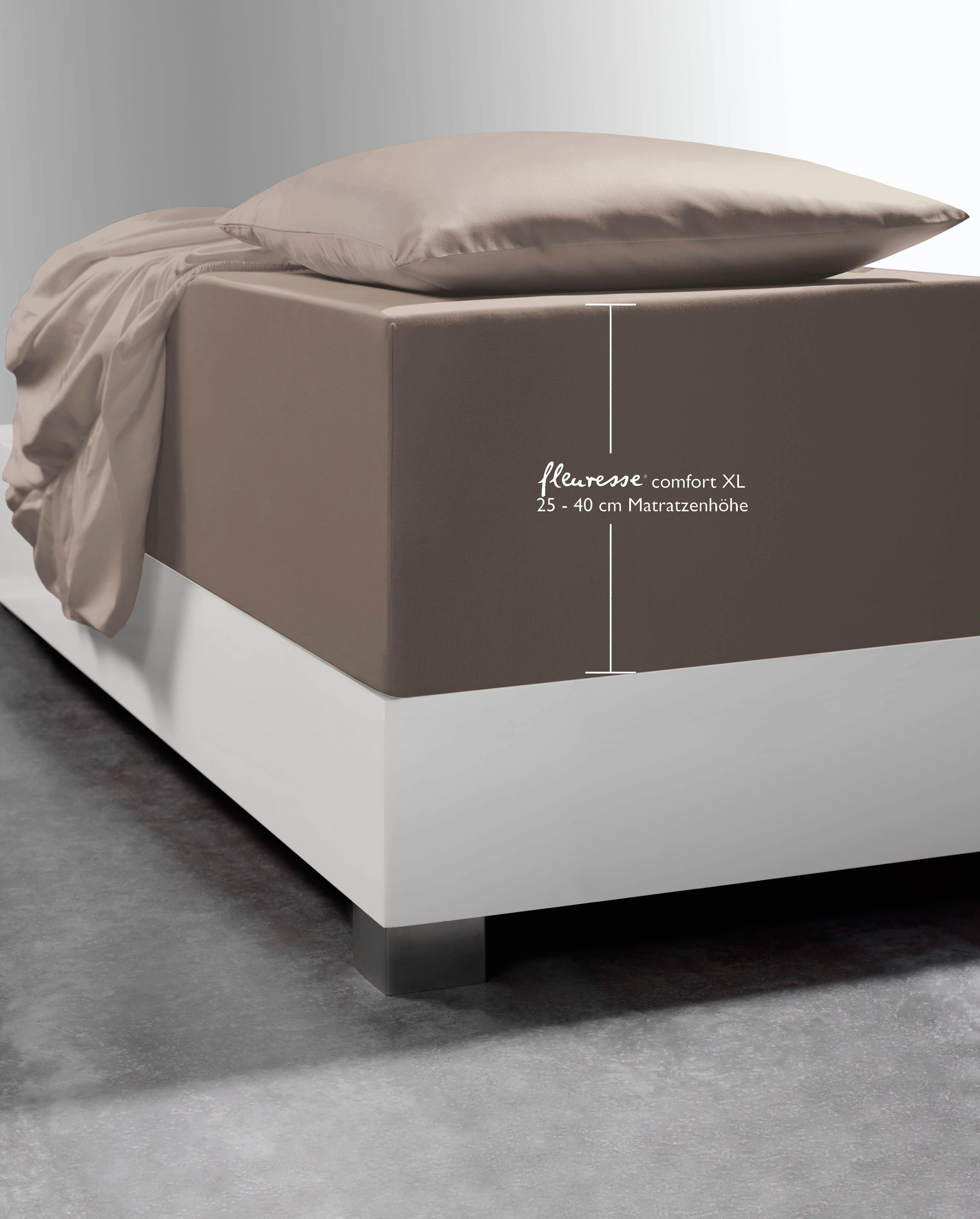 Spannbettlaken »Comfort XL«, fleuresse, mit Elasthan für besonders hohe  Matratzen online kaufen | OTTO
