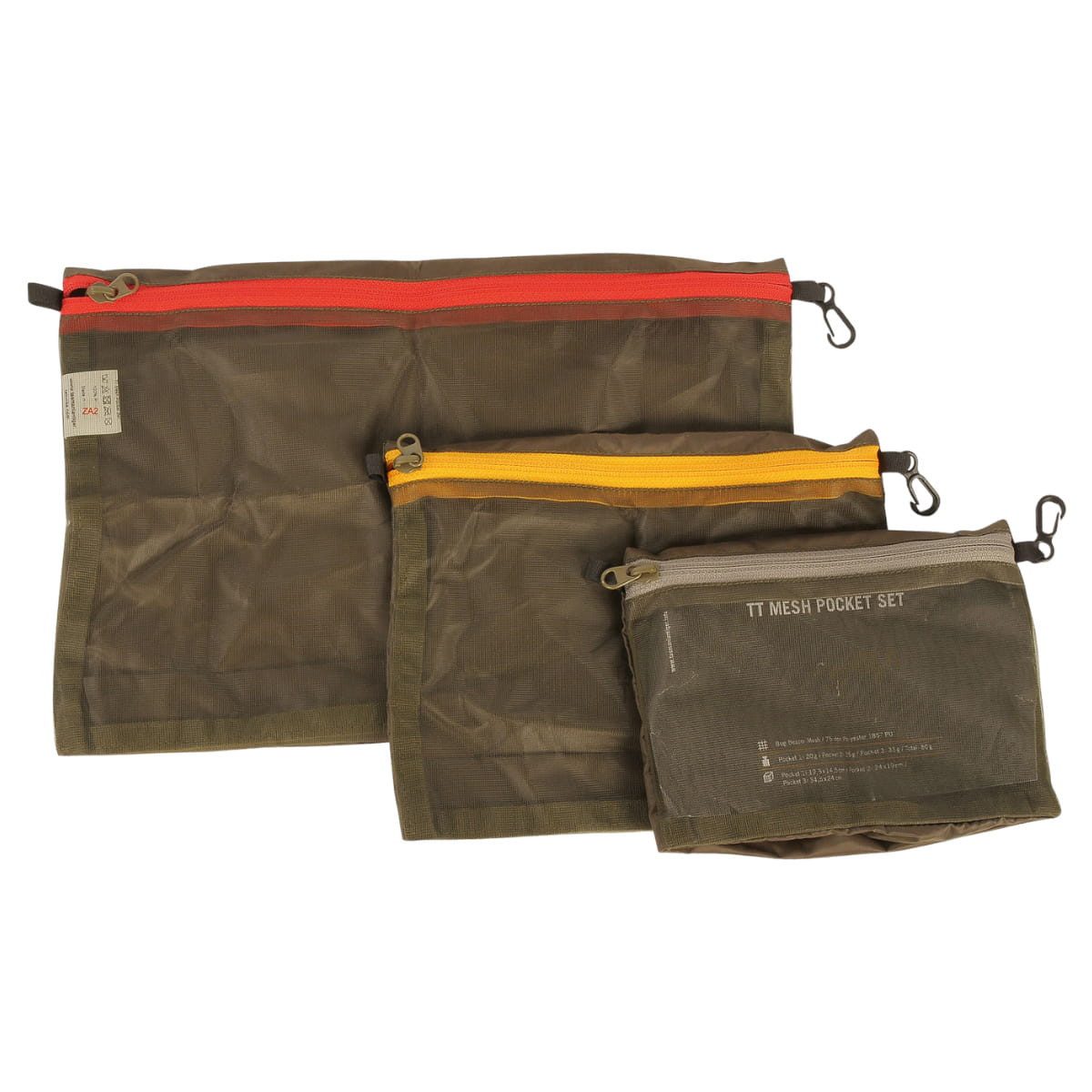 Tasmanian Tiger Umhängetasche 3er Pack Tasmanian Tiger Netztaschen TT Mesh Pocket Set