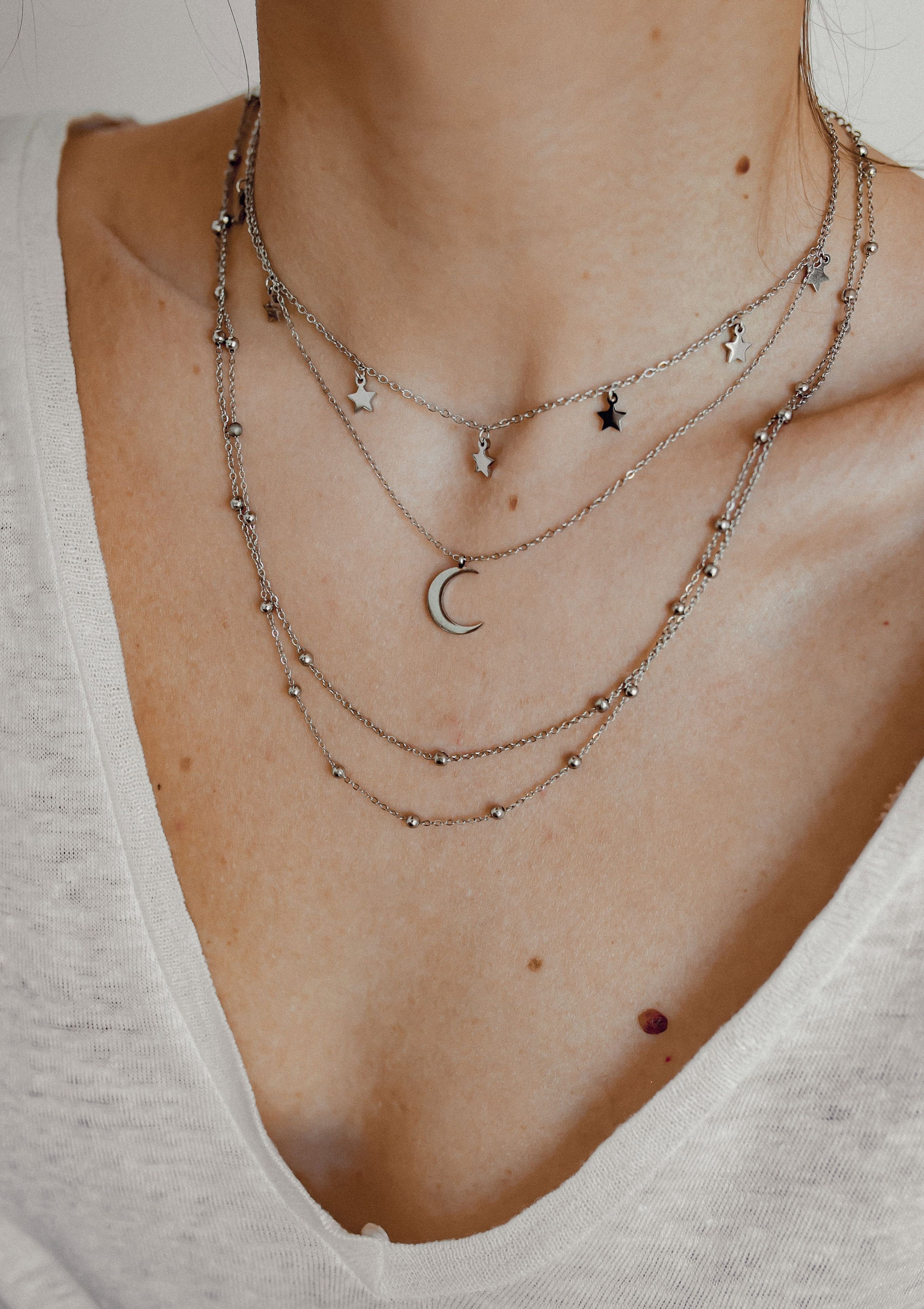 Hey Happiness Collier-Set Mond & Stern günstig online kaufen