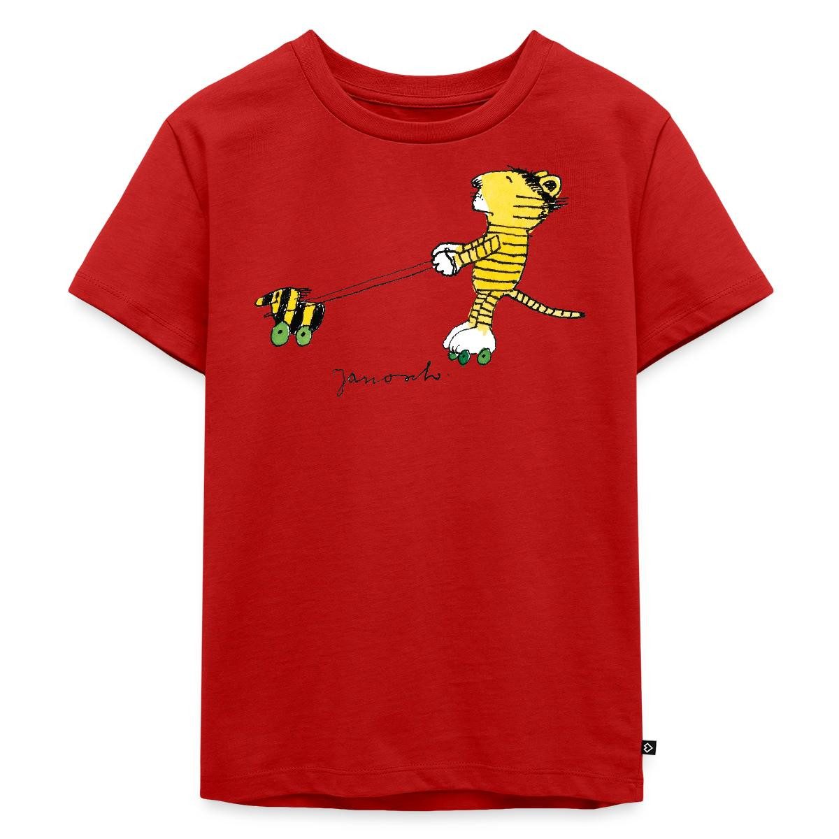 T-Shirt Janosch Tiger auf Rollschuhen Kinder Premium T-Shirt