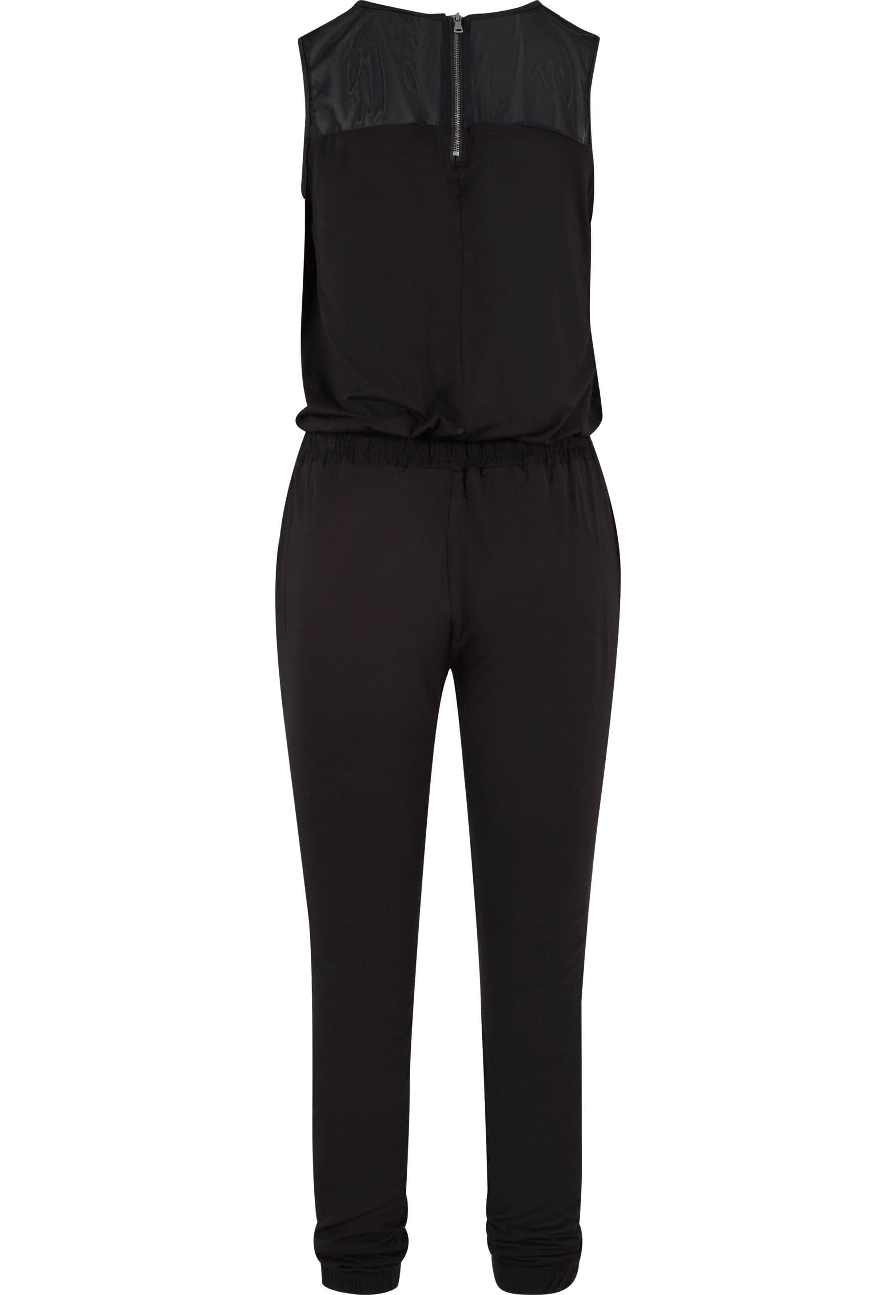 URBAN CLASSICS Jumpsuit Urban Classics Damen Ladies Tech Mesh Long Jumpsuit günstig online kaufen
