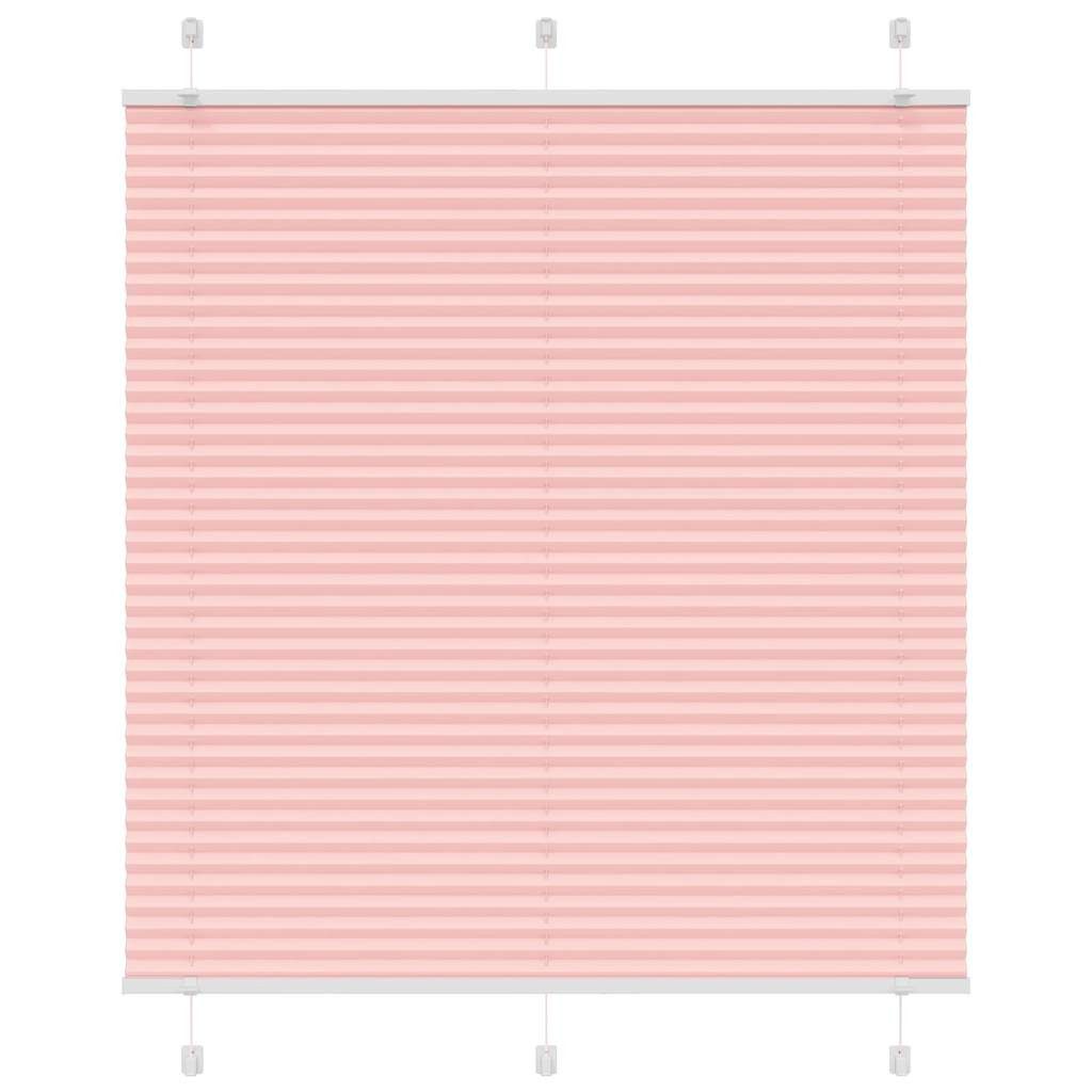vidaXL Jalousie Plissee Rosa 120x150 cm Stoffbreite 119,4 cm Polyester