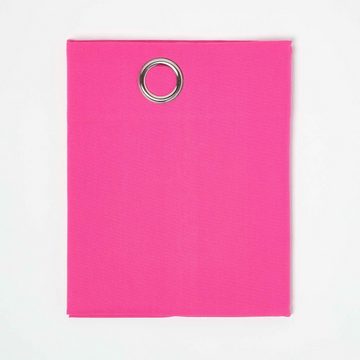 Gardine Gardinen mit Ösen unifarben pink im 2er Set, 137 x 117 cm, Homescapes