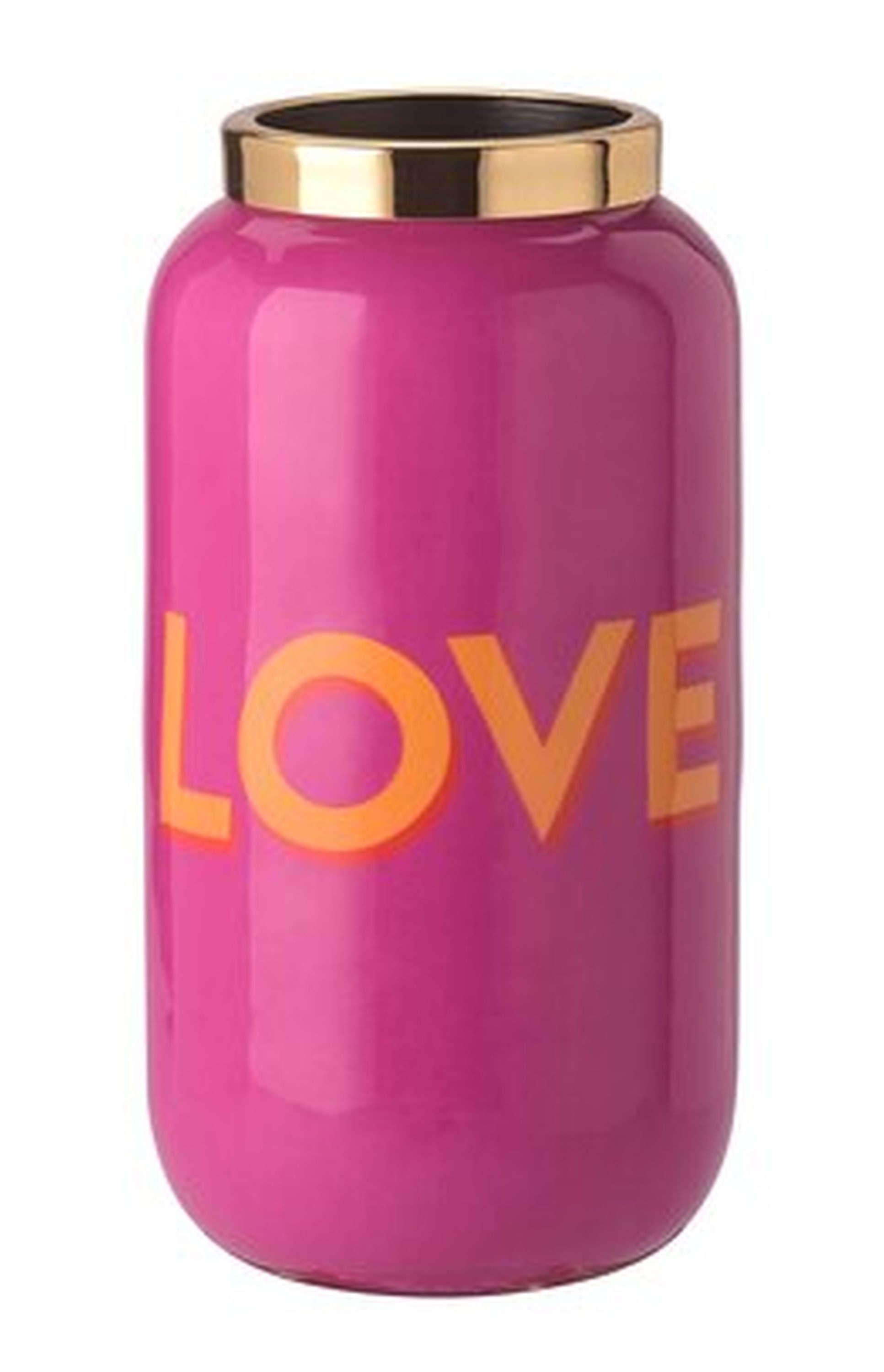 Giftcompany Tischvase Giftcompany Vase Blumenvase "Saigon" Keramik H12cm Love Fuchsia Gold