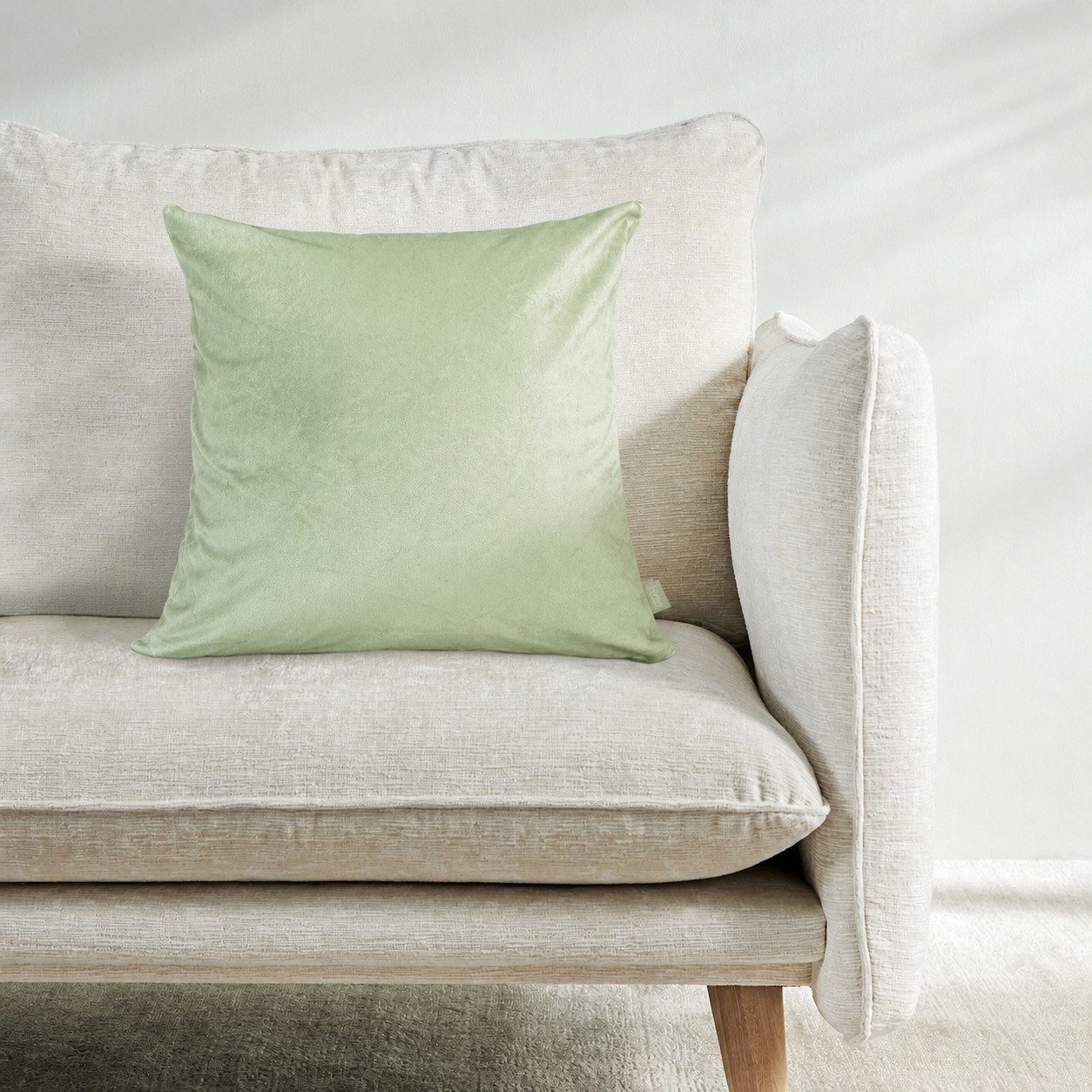 OTTO home Kissenhülle VELVET UNI, (1 Stück), Kissenhülle (50 x 50 cm), ohne Füllung, mit Reißverschluss