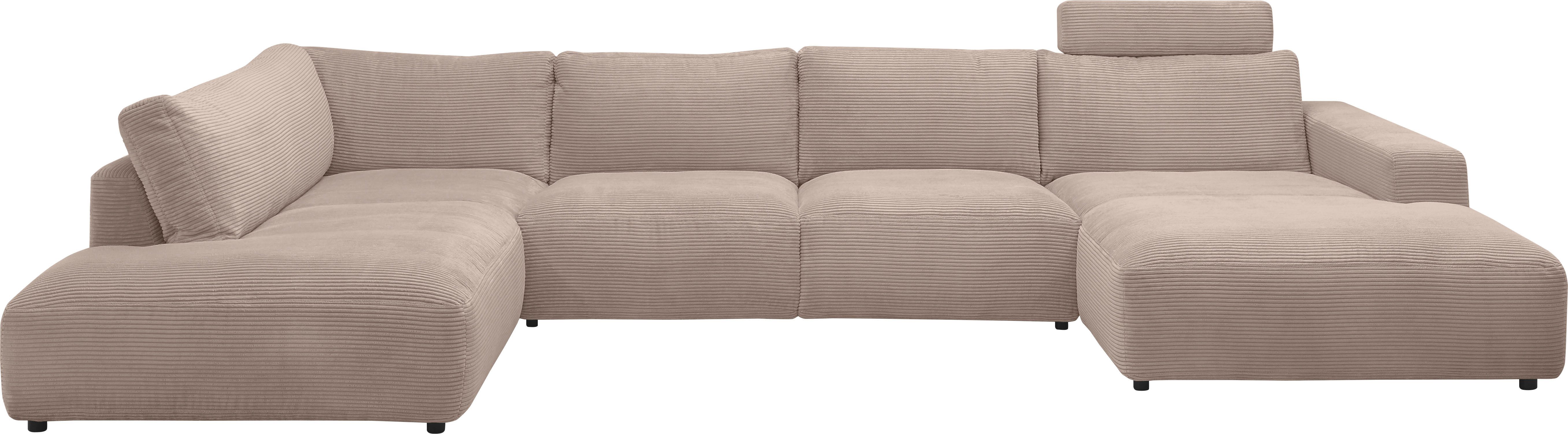 Musterring Wohnlandschaft Lucia bequem und viel Platz, U-Form, Verschiedene Farben, Cord-Bezug, Gesamtbreite 434 cm