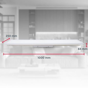 B.K.Licht Deckenleuchte LED Deckenlampe Fernbedienung 24W - BKL1495, Dimmfunktion, LED fest integriert, Kaltweiß, Neutralweiß, Warmweiß, Panel Farbtemperatursteuerung indirektes Licht 1000x250x65 mm