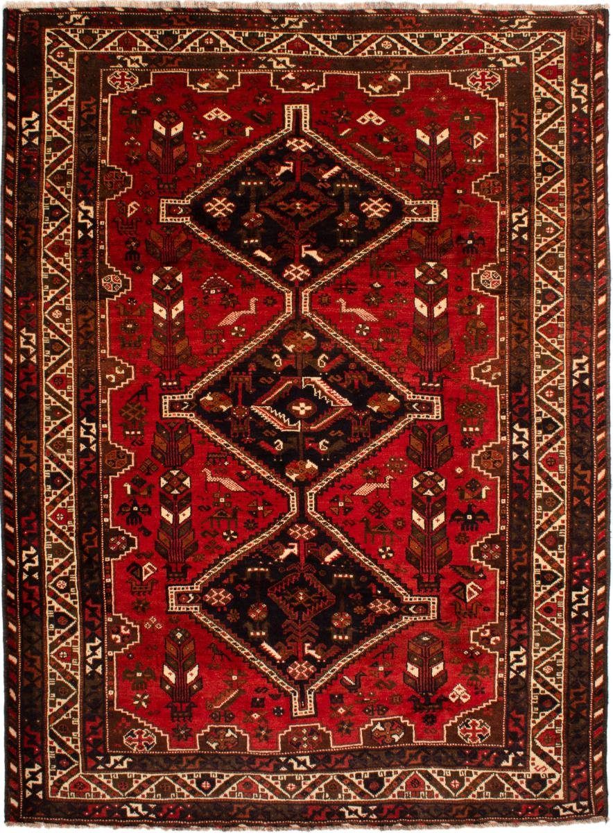 Orientteppich Shiraz 212x294 Handgeknüpfter Orientteppich / Perserteppich, Nain Trading, rechteckig, Höhe: 10 mm