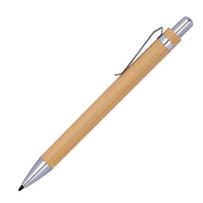 Livepac Office Kugelschreiber Tintenloser Schreibstift aus Bambus - Kugelschreiber Ersatz
