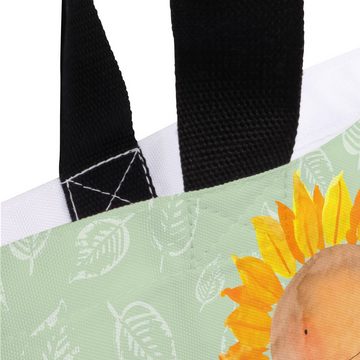 Mr. & Mrs. Panda Shopper Blume Sonnenblume - Blattgrün - Geschenk, Lieblingsmensch, Freundscha (1-tlg), Einzigartige Designs