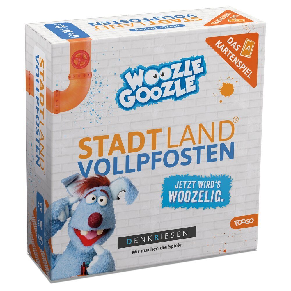 Denkriesen Spiel Stadt Land Vollpfosten - Das Kartenspiel - Woozle Goozle Edition