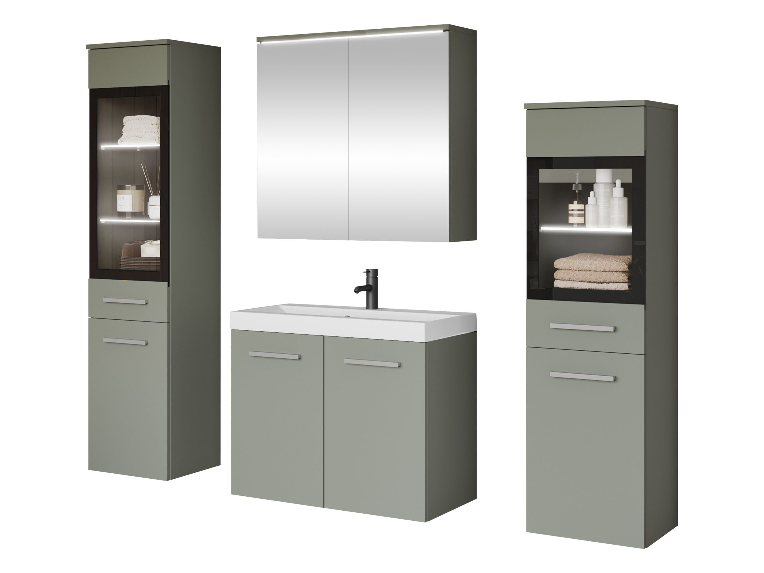 MIRJAN24 Badmöbel-Set Madrit II, (5er-Set, Waschbeckenschrank, günstig online kaufen