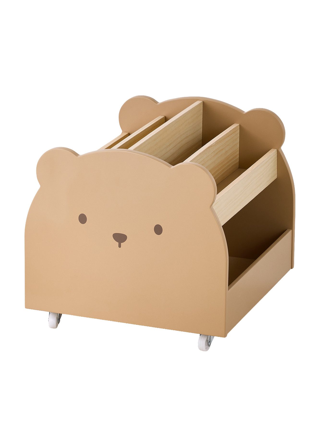 vertbaudet Bücherregal Kinder Bücherregal mit Rollen BÄR
